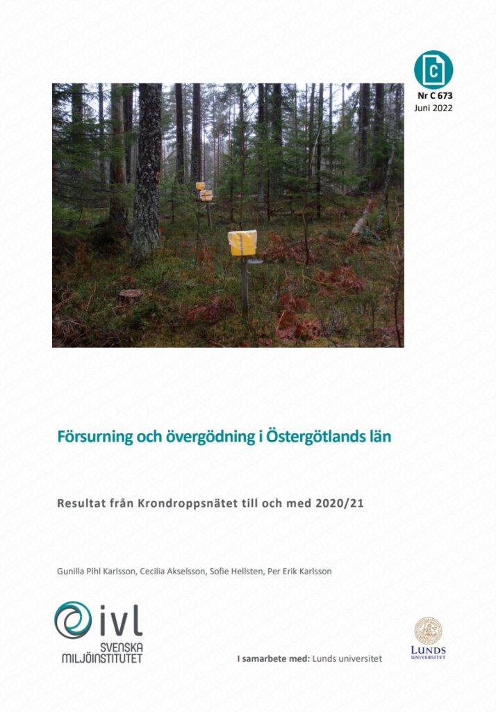 Framsida rapport -skogsmark och mätutrustning
